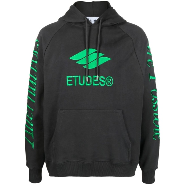 Racing Eco logo-embroidered hoodie