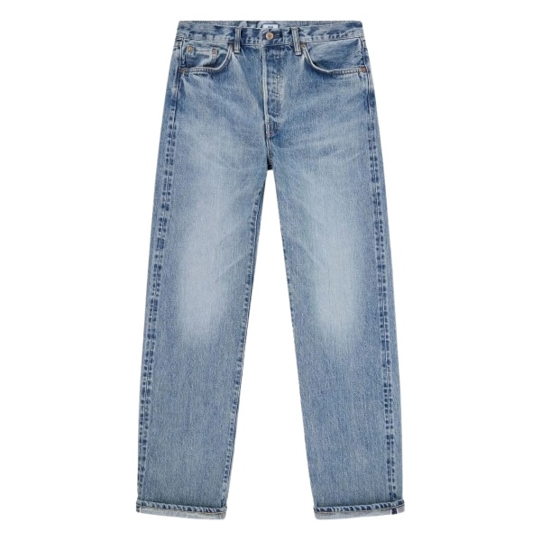 rear logo-patch jeans