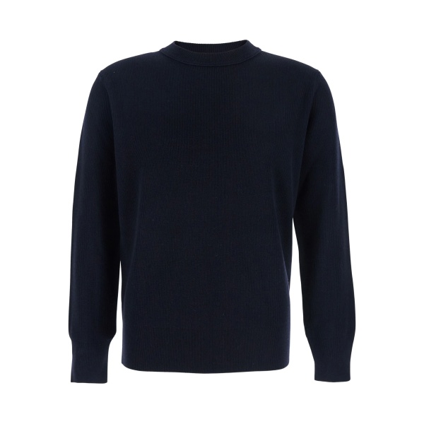 ribbed crew-neck sweater
