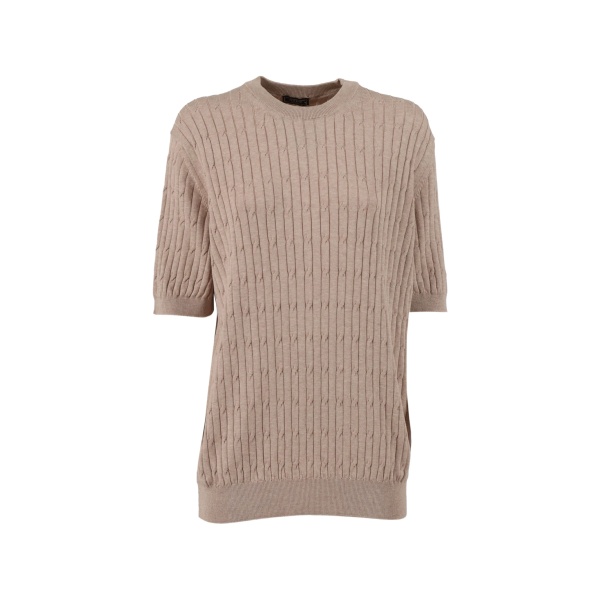 ribbed crew-neck T-shirt