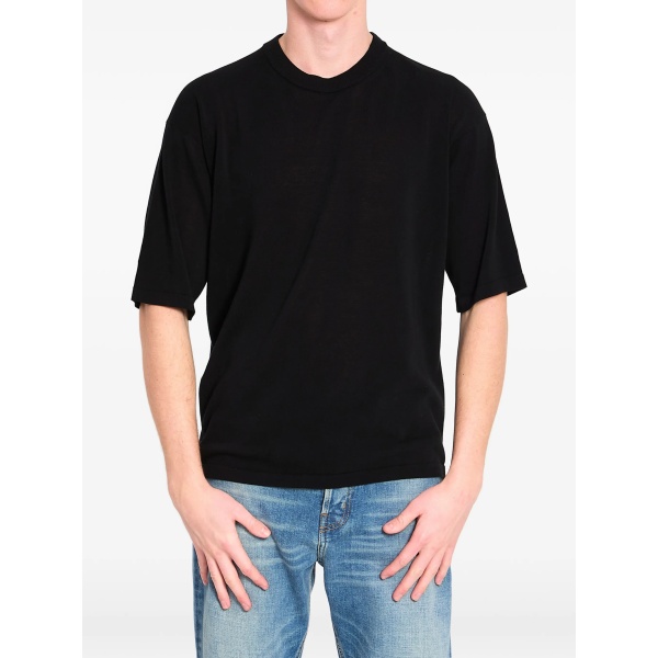 ribbed crewneck T-shirt