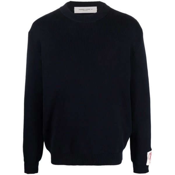 ribbed-knit crew-neck jumper