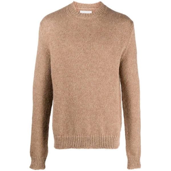 round-neck knit jumper