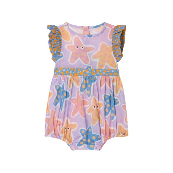 ruffled starfish-print shorties