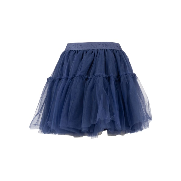 ruffled tulle skirt