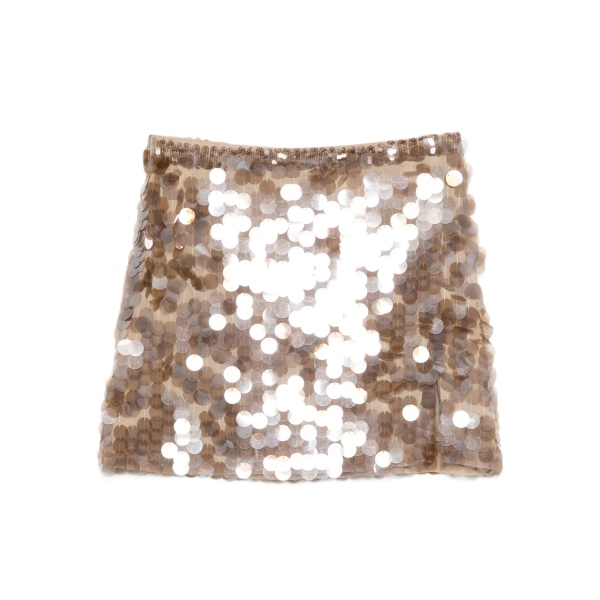 sequin-embellished mini skirt