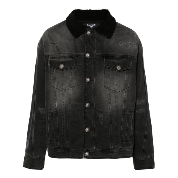 shearling-lining denim jacket
