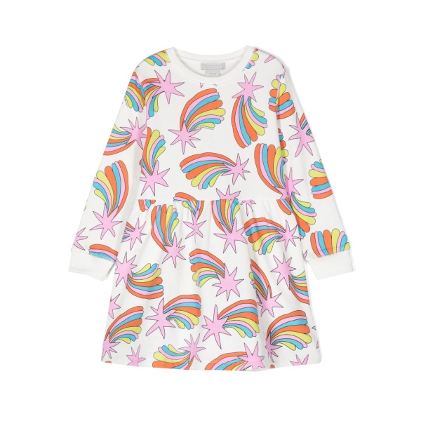 shooting stars-print dress