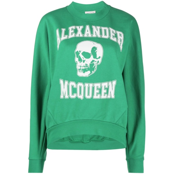 skull-print stretch-cotton sweatshirt