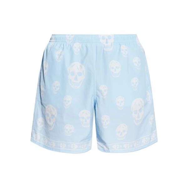 skull print swim shorts
