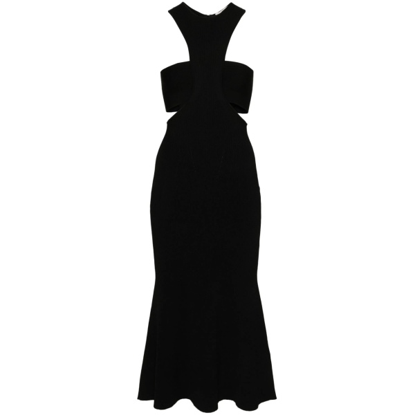 Slashed Harness midi dress