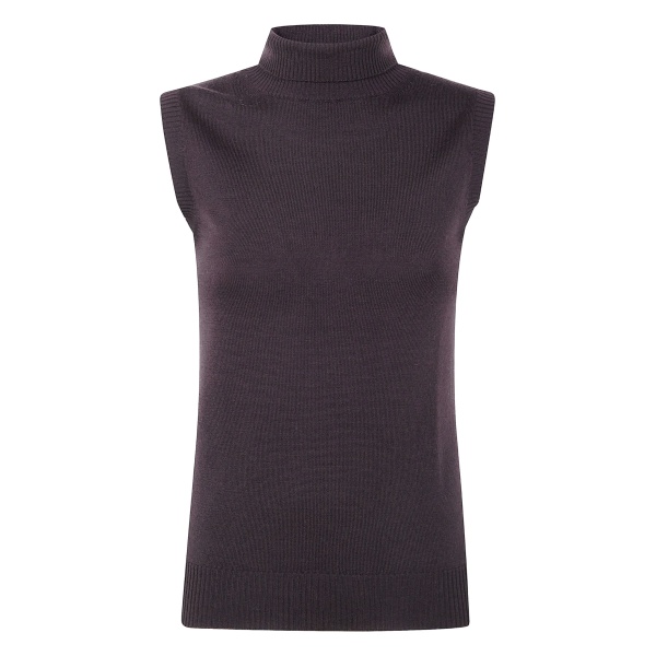 sleeveless turtleneck top