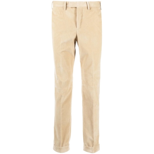 slim-cut corduroy trousers