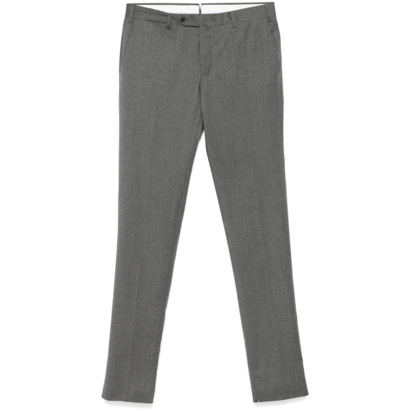 slim-cut tailored trousers