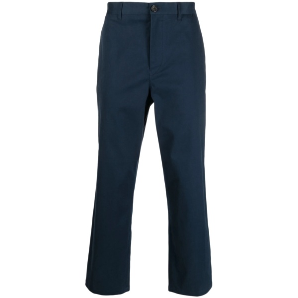 slim-fit cotton-blend chinos