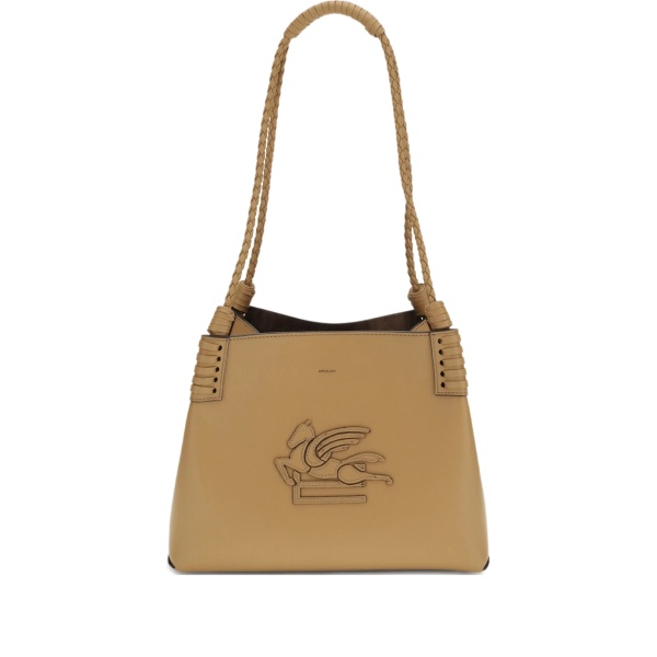 small Libra braided-handle leather bag