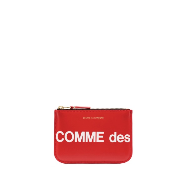 small logo-print pouch