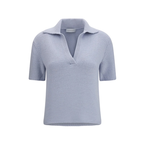 Sohan short-sleeved V-neck sweater