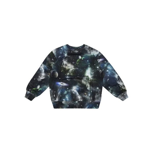 space-print sweatshirt