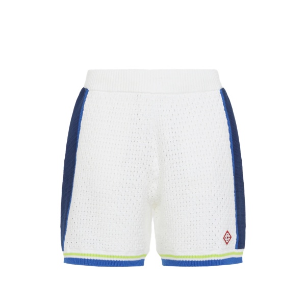 stripe logo shorts