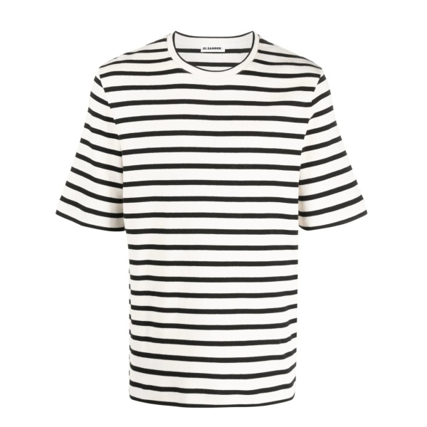 stripe-print short-sleeved T-shirt