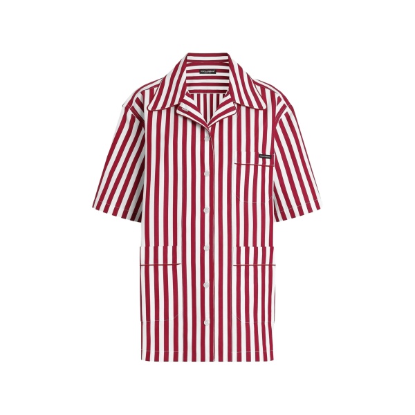 striped chest-pocket shirt