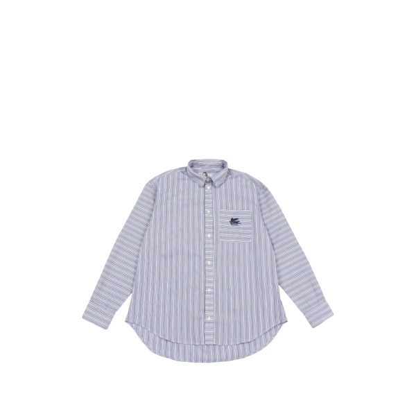 striped-pattern shirt