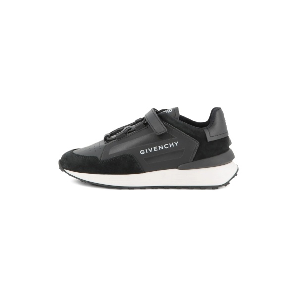 suede panelled sneakers