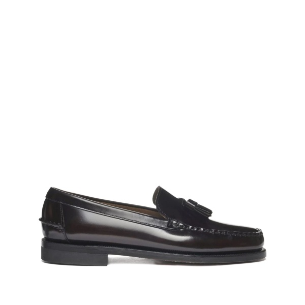 tassel leather loafers
