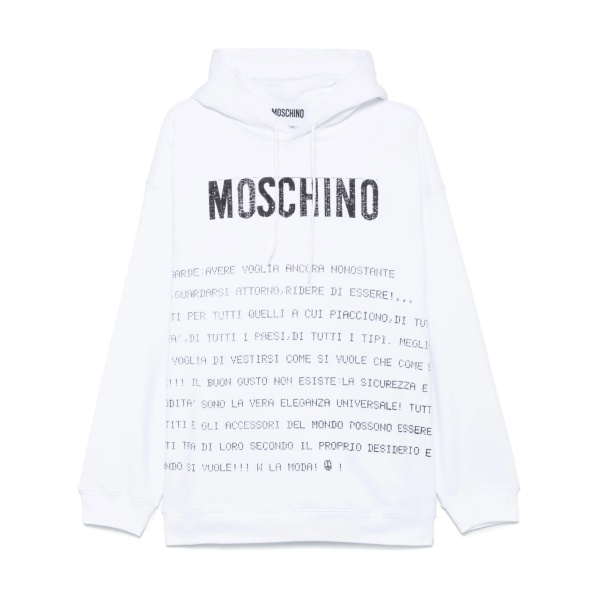 text-print hoodie