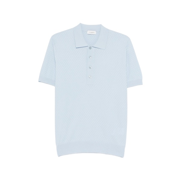 textured polo shirt