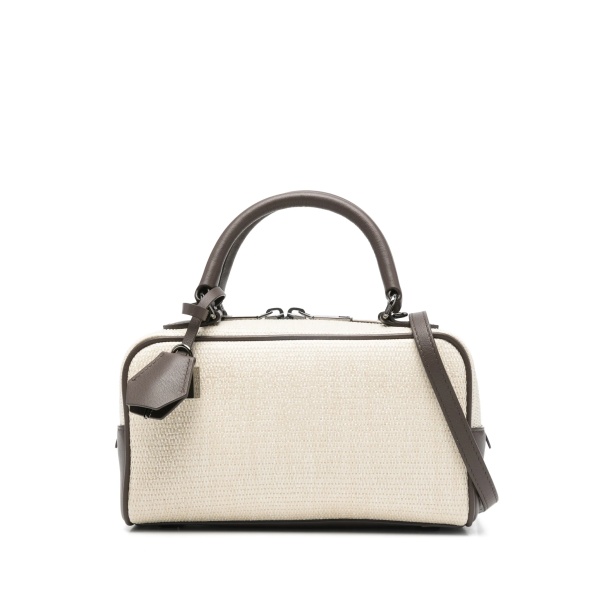 top-handle lock tote bag