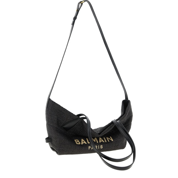 Track raffia tote bag