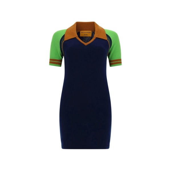 V-neck collared dress