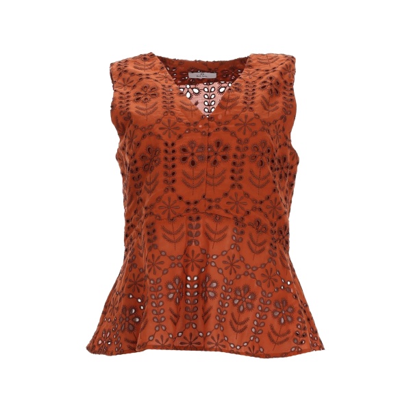 V-neck floral top