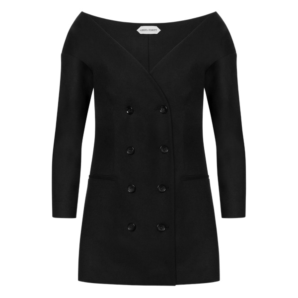 virgin-wool blend top