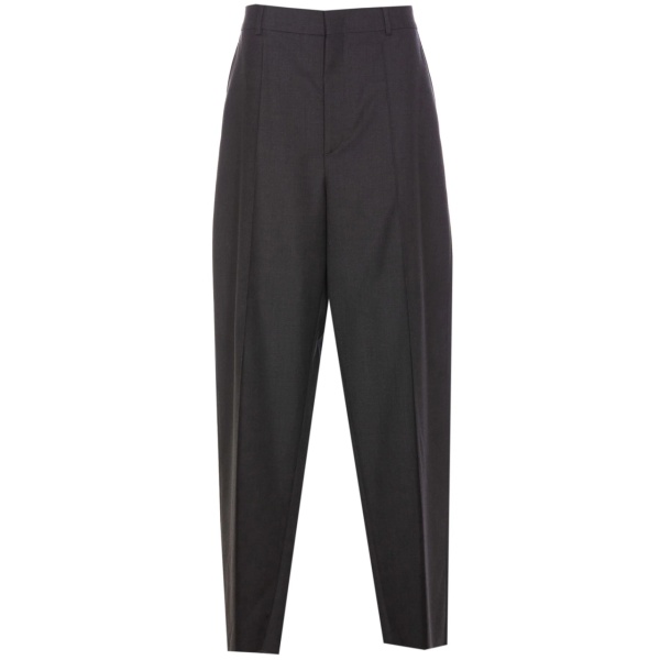 virgin-wool tapered trousers