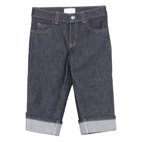 Web-stripe jeans