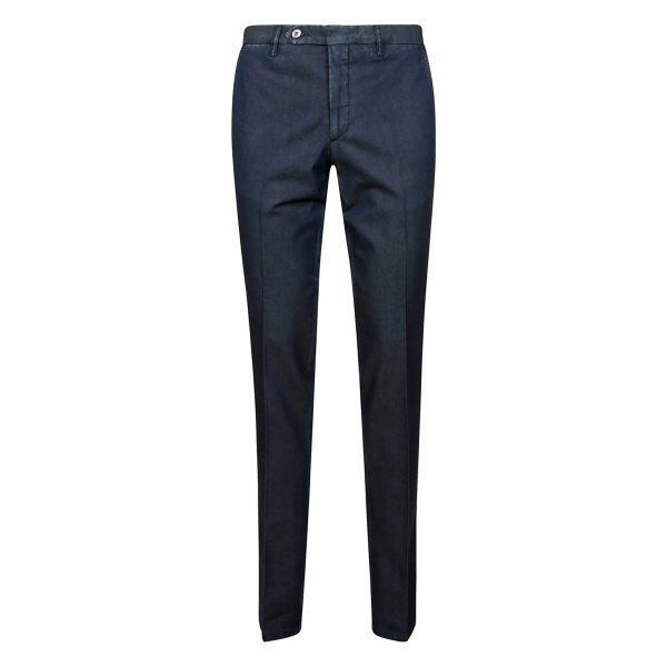 welt-pocket cotton pants