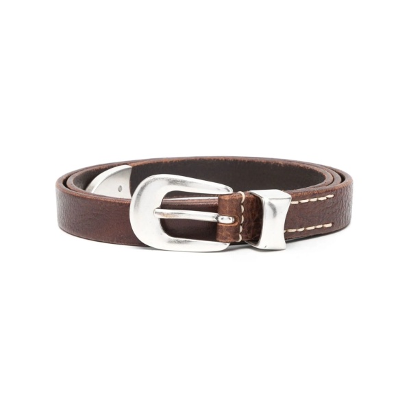 Western leather buckle belt