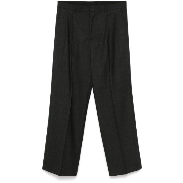 wide pleated trousers