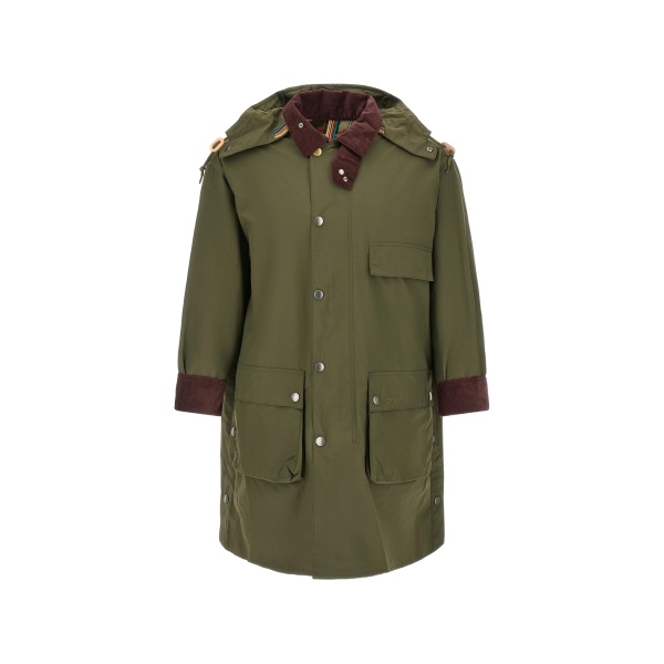 x Paul Smith corduroy-collar parka