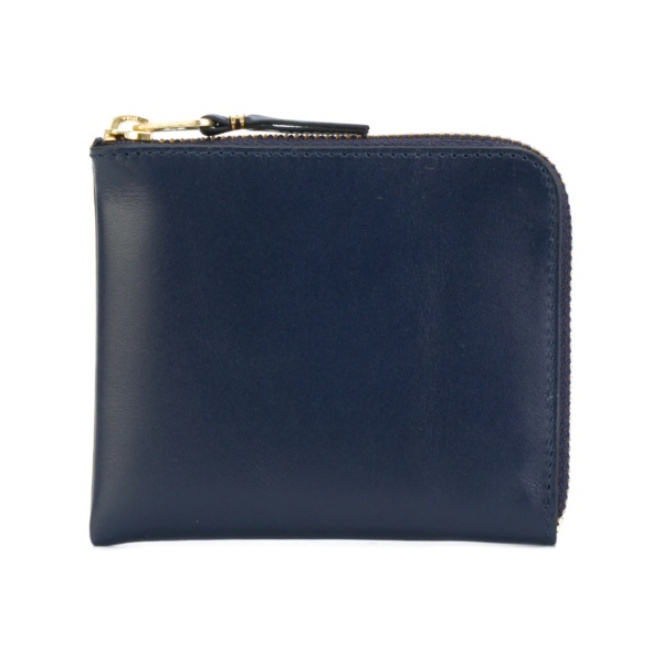 zip-fastening leather wallet