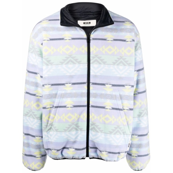 zip-up funnel neck jacket