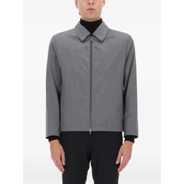 zip-up virgin-wool jacket