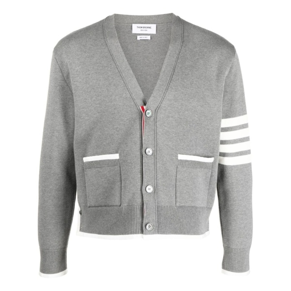 4-Bar striped cardigan