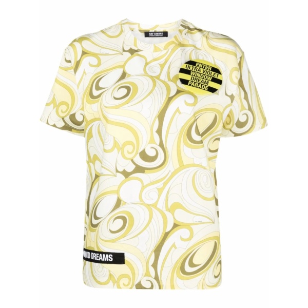 abstract-print T-shirt