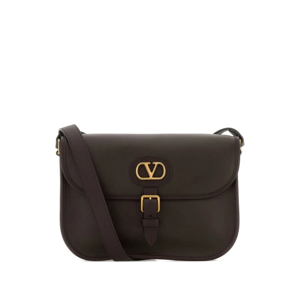 Antibes logo-detail leather shoulder bag