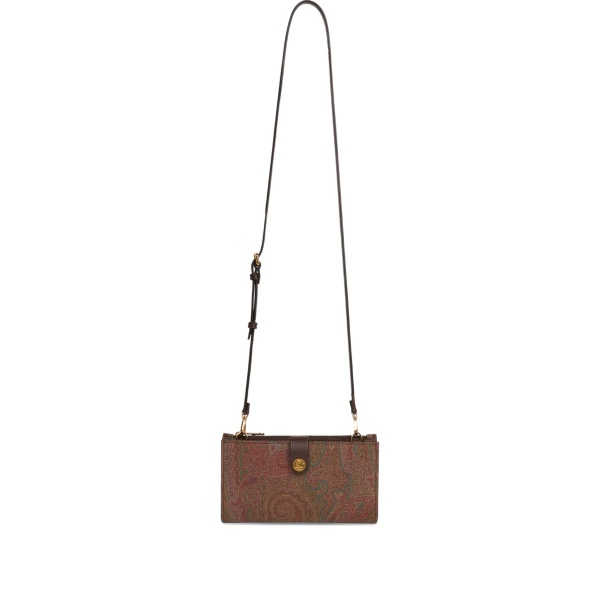Arnica paisley shoulder-strap wallet