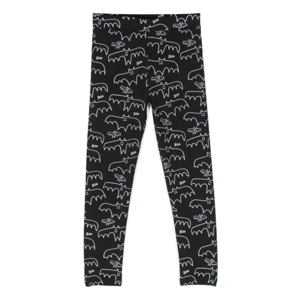 bat-print leggings